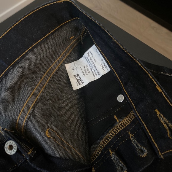 Naked and Famous deep indigo selvedge jeans - Picture 2 of 4